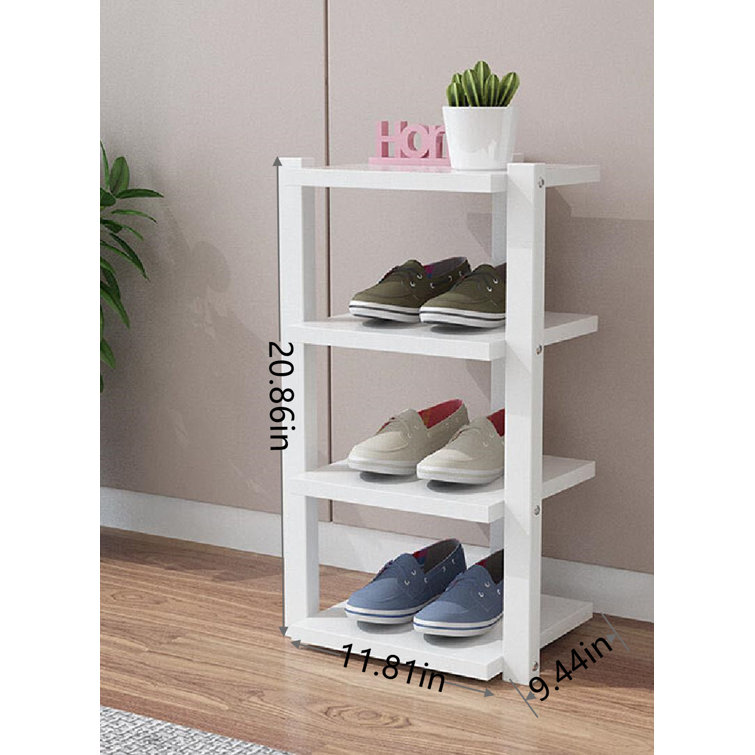 3 tier wooden online shoe rack